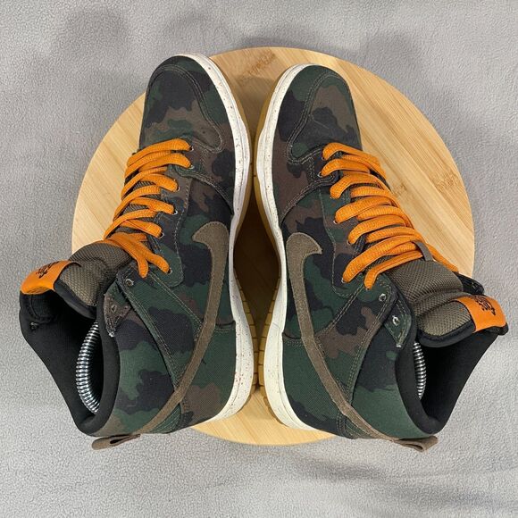 Nike SB Dunk High FiveOne0 510 Camo Mens Size 8 Pre-Owned Shoes 646552-037 main image 10